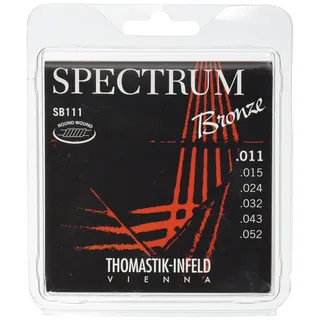 Thomastik Saiten für Akustikgitarre Spectrum Bronze Series nickelfrei Satz SB111 light .011-.052