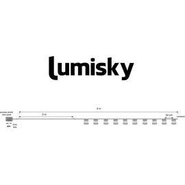 Lumisky Lichterkette Rattan 8 m 10 Lampenschirme warmweiß