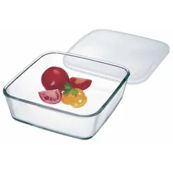 SIMAX Glas Frischhaltedose mit Deckel 2er Set Körbe & Aufbewahrung   