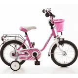 Kinderfahrrad 14 Zoll Rücktrittbremse Fahrrad Kinder Mädchen Mädchenfahrrad Pink