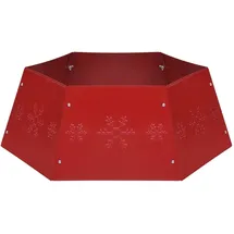 vidaXL Weihnachtsbaumrock Rot Ø68 cm