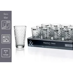 Ritzenhoff & Breker Favo Krug- und Longdrinkglasset 7-teilig transparent - DS