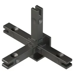 Cadro Verbindungsknoten 4-fach LED-Verbindung schwarz matt