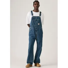 Levi's Overall "LOOSE OVERALLS", Herren, Gr. M, N-Gr, blau (get involved overall), Denim/Jeans, Obermaterial: 100% Baumwolle, unifarben, loose fit lang, Overalls Overall, Denim-Latzhose