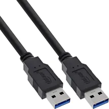 InLine USB-A auf USB-A 3 m Schwarz