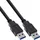 InLine USB-A auf USB-A 3 m Schwarz