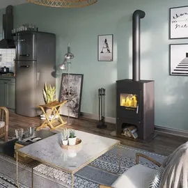 HS Flamingo Kaminofen ESPO III grau