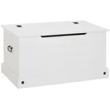 CARO-Möbel Holztruhe weiß