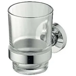 Ideal Standard IOM Glashalter A9121AA verchromt, Kristallglas transparent
