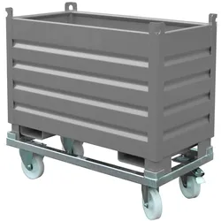 Bauer Sammelbehälter-System SBS 500, lackiert, Mausgrau