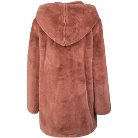 URBAN CLASSICS Teddy Mantel Dark Rose 3XL
