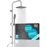 Eisl Duschsystem EASY FRESH, verchromt, ohne Armatur Maße Regendusche 25 x 20 cm