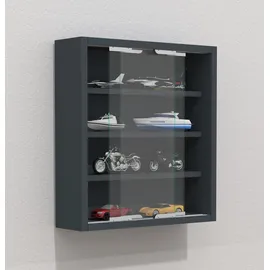 VCM Hängevitrine Agisa 37 x 10 x 40 cm Grau
