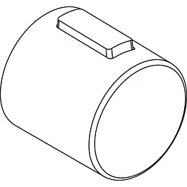 Ideal Standard Thermostatgriff, o. Bedruckung, Chrom F960952AA