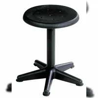 Proregal Drehspindel-Hocker Atlanta Kunstleder 44 x 41-60 x 44 cm Schwarz