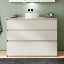 Burgbad Waschtischunterschrank 3 Auszüge 120,2 x 90 x 55,2 cm Basaltgrau Matt