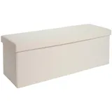 Laleni Sitzbank Beige, Kunststoff, 38x38x110 cm Esszimmer, Bänke, Sitzbänke