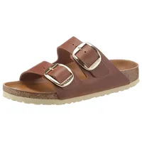 Birkenstock Arizona Big Buckle Nubukleder geölt schmal cognac 43