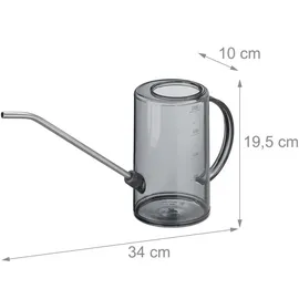 Relaxdays Gießkanne Zimmerpflanzen 1 l 2er Set