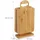 Relaxdays Frühstücksbrettchen Holz 6-tlg. 22 x 16 cm Natur