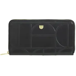 DuDu Up Geldbörse RFID Schutz Leder 20 cm  schwarz