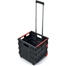 Kistenberg Transportwagen Aluminium 37x37x100 Schwarz