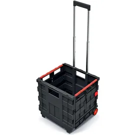 Kistenberg Transportwagen Aluminium 37x37x100 Schwarz