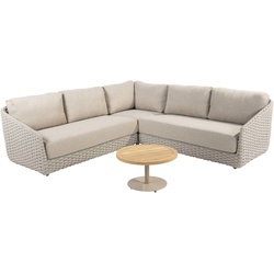 4 SEASONS OUTDOOR Loungemöbel Set Casanova 4tlg. Rope Beige