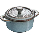 Mini Cocotte Förmchen 200 ml türkisfarbig