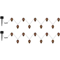 Meine wunschleuchte 2er Set LED Solarlampe Lichterkette Outdoor orientalische