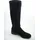 CAPRICE Damen Hohe Stiefel ohne Absatz Kniehoch Vegan, Schwarz | Gr. 38,5