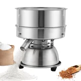 YUCHENGTECH Siebmaschine mit 40 mesh (0.45mm) Sieb Elektrisches Mehlsieb Vibrationssiebmaschine Automatisches Sieb zum Sieben von Pulver/Granulat 1150 U/min 50W