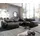 DeLife Wohnlandschaft Sirpio L 330x230 cm Lederimitat Vintage Anthrazit Recamiere variabel