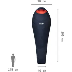 Millet Schlafsack Baikal 1100 W (3-Jahreszeiten-Schlafsack, extra für Frauen entwickelt) - saphirblau