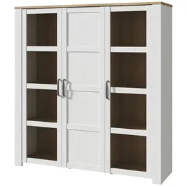 Höffner Highboard ¦ weiß ¦ Maße (cm): B: 151 H: 160 T: 42.0