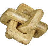 Mica decorations Mica Deko Figur Knoten 13 x 13 x 13 cm braun