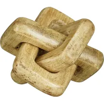 Mica decorations Mica Deko Figur Knoten 13 x 13 x 13 cm braun