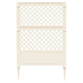 vidaXL Trellis mit Spike 99 x 6 x 165 cm Weiß