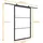 Inova Loft Glasschiebetür rechts 102,5 x 220 cm schwarz