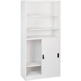 Beliani Muscovite Aktenschrank 80 x 40 x 180 weiß