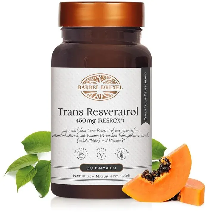 Trans-Resveratrol 450mg (RESROX®) Kapseln