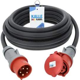 KALLE DAS KABEL - Kalle Verlängerungskabel CEE 400V 32A 6,0mm2 IP44 15 Meter