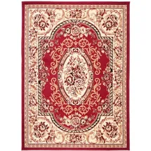 Tapiso Teppich 80 x 150 cm Beige/Rot