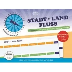 Stadt - Land - Fluss Classic Edition - Der geniale Spielblock mit Buchstaben-Drehrad