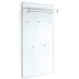 Möbel Kraft VOSS XL-Garderobenpaneel Santina, weiß , Glas,Holzwerkstoff , Maße cm, B: 80 H: 170 T: 27.0