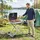 Outsunny Tragbarer Gasgrill 1-Brenner schwarz