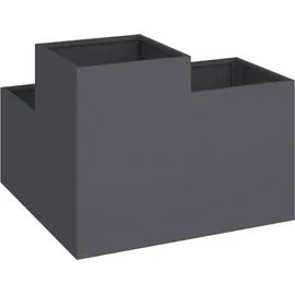 vidaXL Hochbeet 80 x 80 x 60 cm Anthrazit