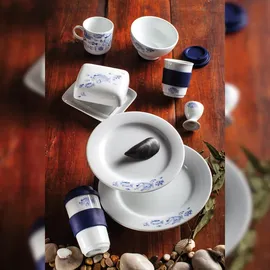 Kahla 207401A00612X Ahoi Marie Eierbecher mit Fuß Fischschwarm