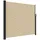 vidaXL Seitenmarkise 180 x 500 cm Beige Polyester