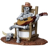 Lemax - Rocking Chair Skeleton - Untoter Gitarrist - Spooky Town - Polyresin - Figuren & Zubehör für Halloween